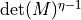 \det(M)^{\eta - 1}